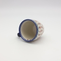 Large mug BEL A348 D139 – hand-painted Bolesławiec pottery, practical and decorative for everyday use.