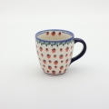 Large mug BEL A348 D139 – hand-painted Bolesławiec pottery, practical and decorative for everyday use.