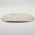 Large ceramic ROGAŚ platter A173, hand-painted, perfect for serving meats, cold cuts, and appetizers.