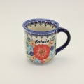 kubek dla babci, prezent dla babci, kubek babcia, kubek tulipan, upominek na dzień babci, kubek ceramiczny babcia, prezent dla babci urodziny, kubek bolesławiecki