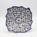 Large twisted ceramic bowl – modern decorative centerpiece for table and home decor