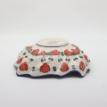 Large twisted ceramic bowl – modern decorative centerpiece for table and home decor