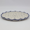 Talerz FALA 32,5 cm Bolesławiec – duża ceramiczna patera użytkowa.
