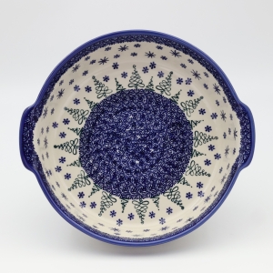 Półmisek ceramiczny okrągły z uszami (A525 D143)  