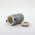 Boleslawiec teapot with a capacity of 0.55 L made from high-quality Polish stoneware. Hand-decorated using traditional stamping techniques.