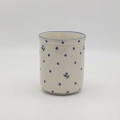Hand-painted large kitchen utensil holder made from traditional Bolesławiec pottery. Perfect for storing spoons, spatulas, and kitchen accessories.