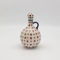Hand-painted large kitchen utensil holder made from traditional Bolesławiec pottery. Perfect for storing spoons, spatulas, and kitchen accessories.