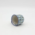 Hand-painted cup made from traditional Bolesławiec pottery. Elegant and functional, perfect for serving coffee and tea for everyday use or special occasions.