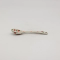 Boleslawiec Pottery dessert spoon hand-painted ceramic teaspoon.