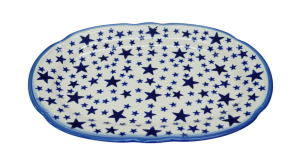 Oval platter with relief (A262 D45)