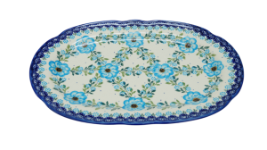 Oval platter with relief (A262 D58)