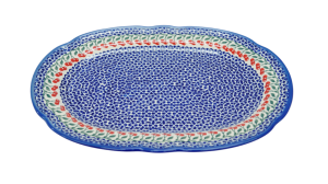 Oval platter with relief (A262 D29)