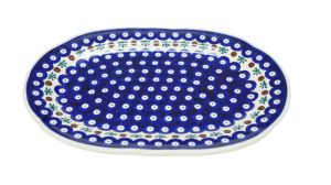 Oval platter with relief (A262 D24)