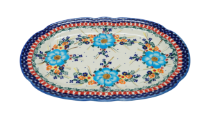 Oval platter with relief (A262 D59)