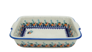 Ovenproof dish with handles (A121 D23)