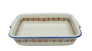 Ovenproof dish with handles (A121 D52)