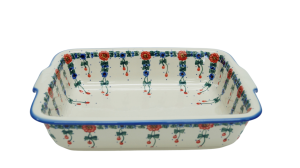 Ovenproof dish with handles (A121 D10)