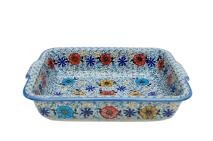 Ovenproof dish with handles (A121 D99)