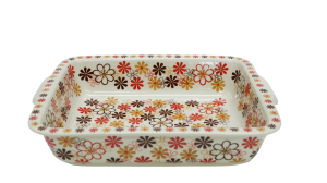 Ovenproof dish with handles (A121 D63)