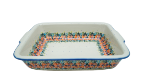 Ovenproof dish with handles (A121 D55)