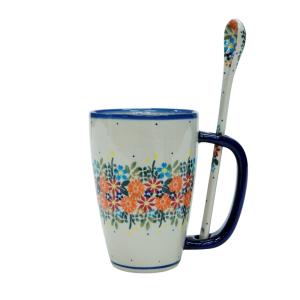 Cappuccino mug with a spoon (A20 D55)