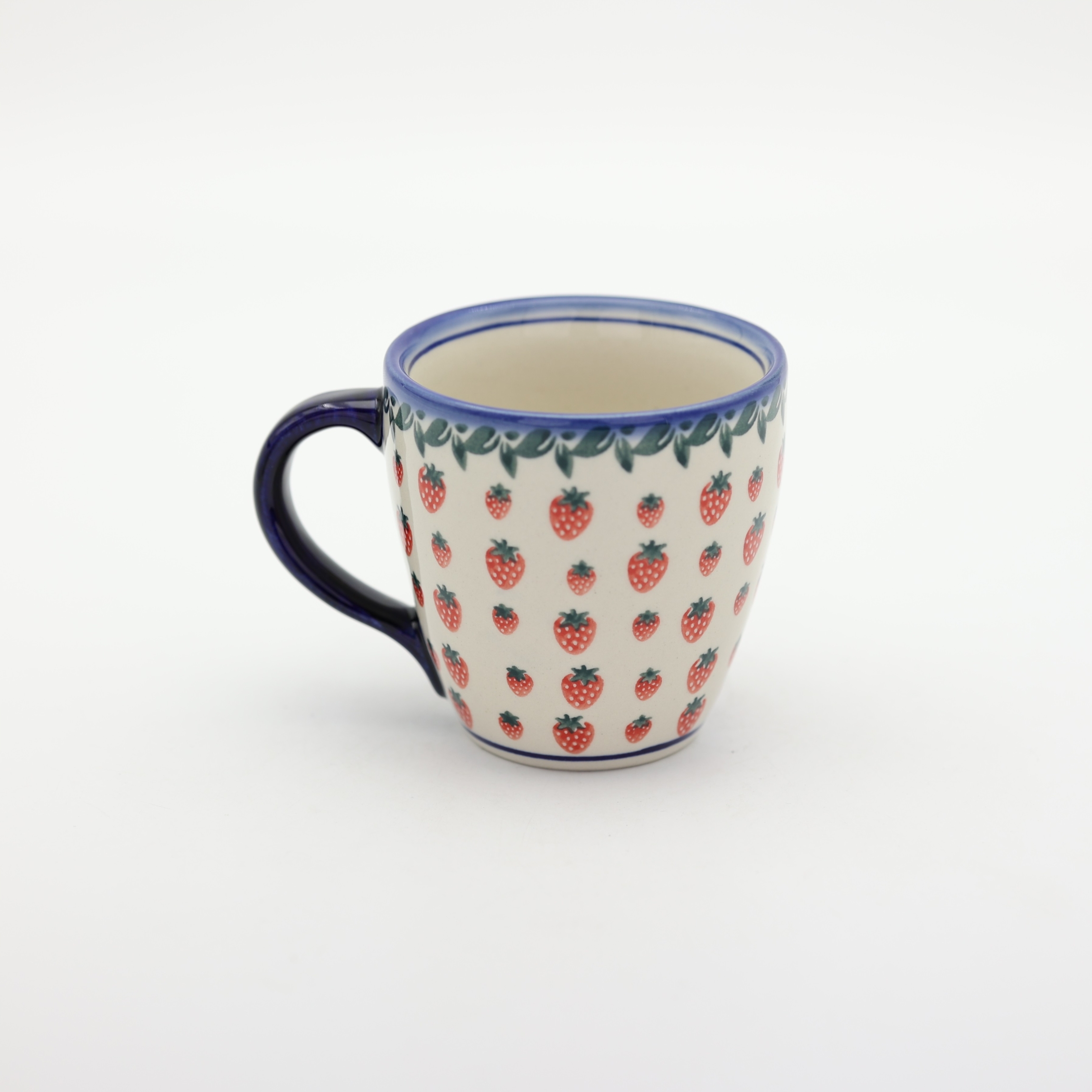 Large mug BEL A348 D139 – hand-painted Bolesławiec pottery, practical and decorative for everyday use.